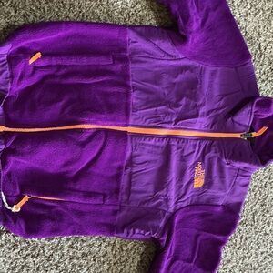 The North Face Purple Fleece with Orange Accents